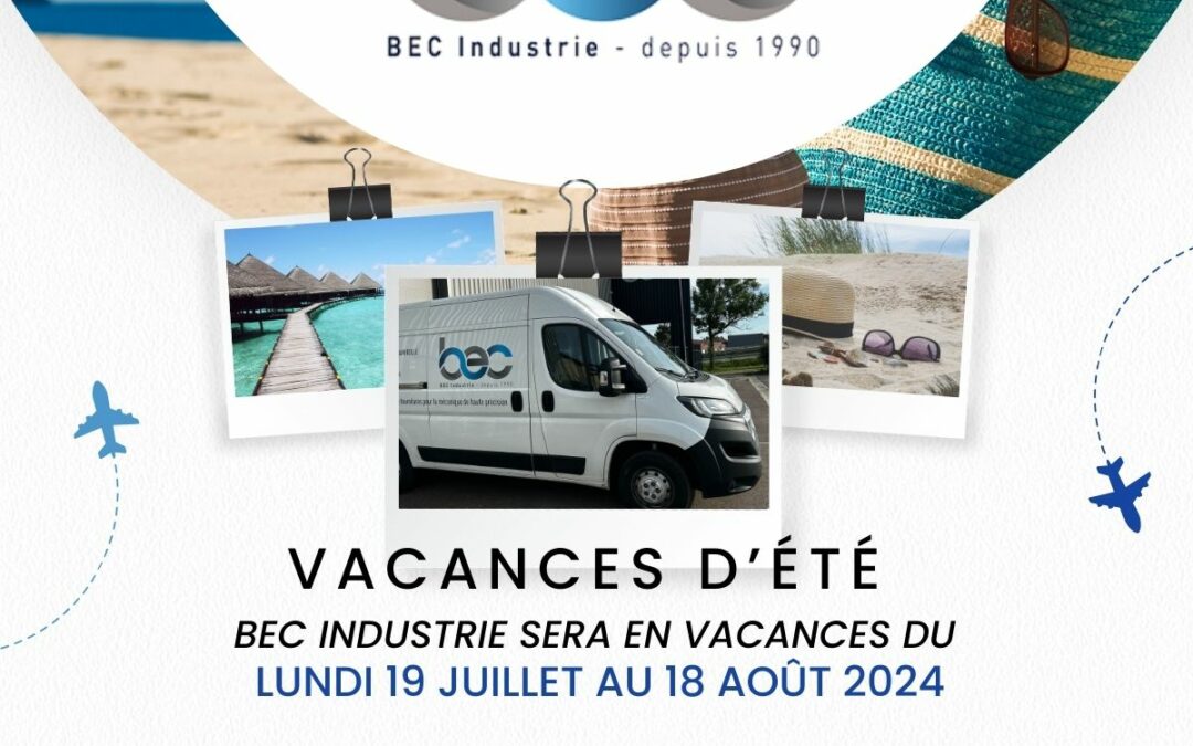 Fermeture – Vacances d’été 2024