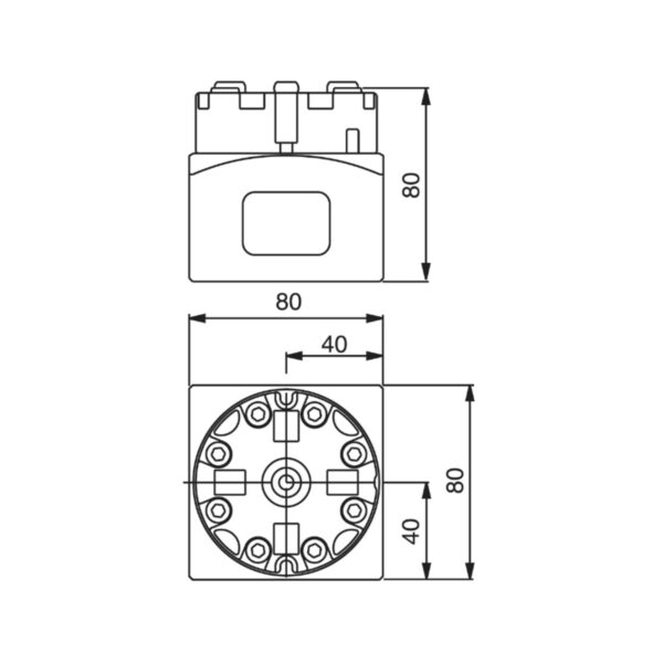 3R-610.21-S Bloc manuel 80 x 80 x 80 mm Macro Std – Image 2