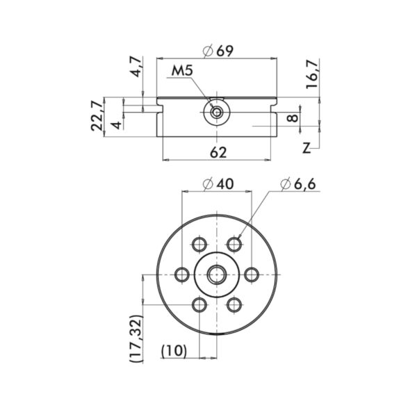 3R PALETTE GPS70 ALU 7 (réf:C695050) – Image 2