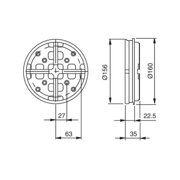 3R-681.51-SA Palette ø 156 mm MacroMagnum – Image 2
