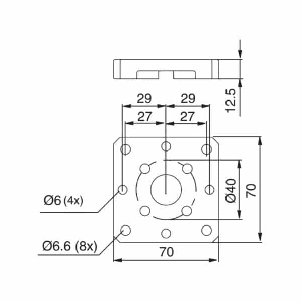3R-601.7EP Palettes en acier moulé et trempé (par 5 pcs) – Image 2