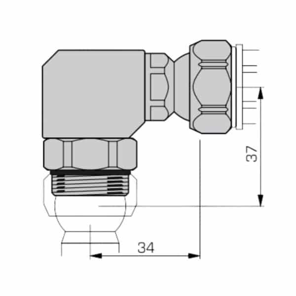 COUDE 90° COOLING LINE 1/2 – Image 3