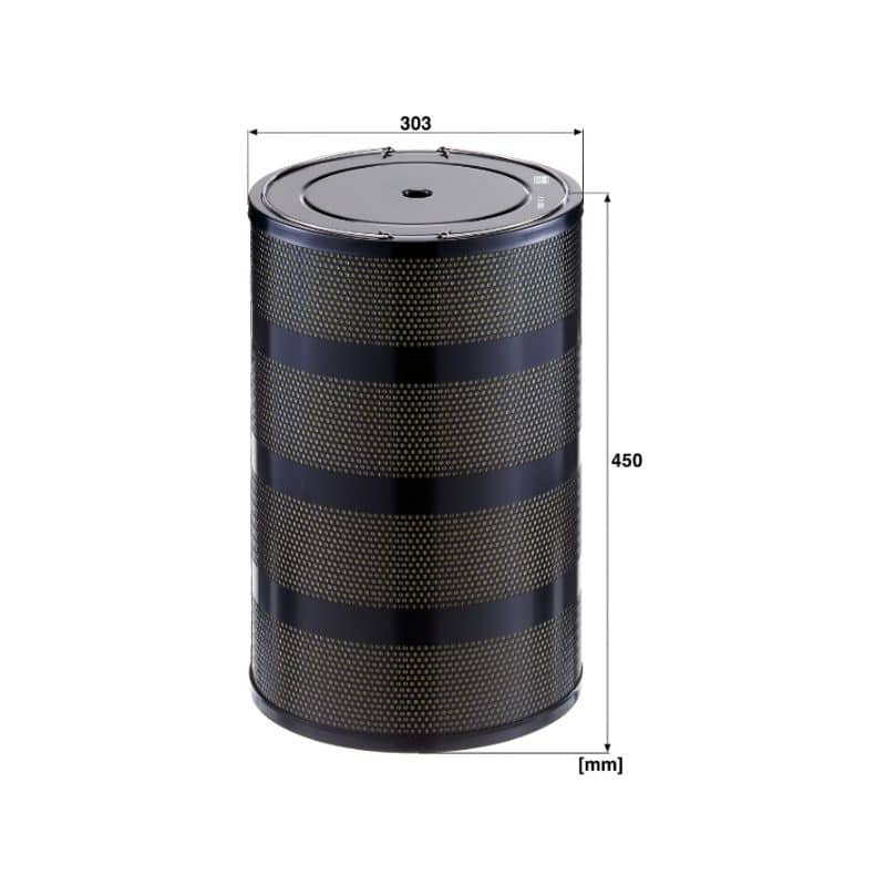 Filtre MANN H34 178014KIT Mountain Pleat - Ø340 x 300mm - Ni