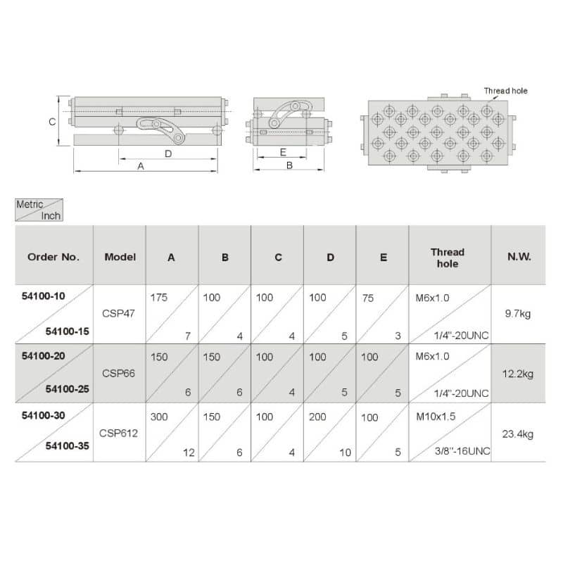 Plateau sinus CSP47 (175 x 100 mm)