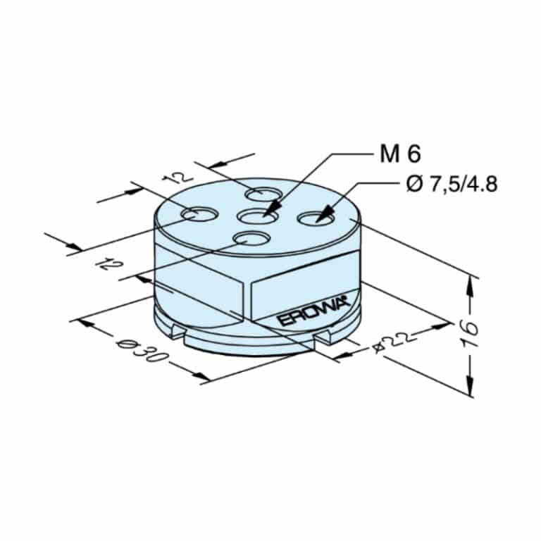 ER-029015 - Support standars Compact H=16 mm (set de 20)