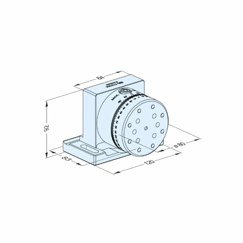 ER-174104 Table d'indexation angulaire 80 WEDM